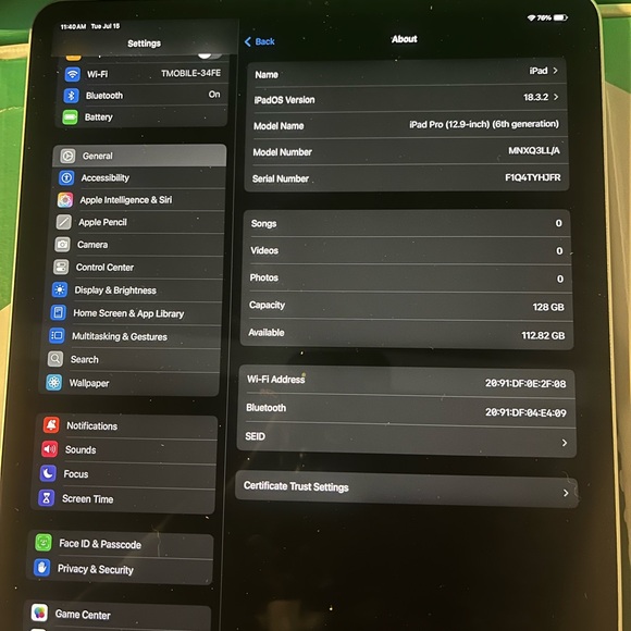 Apple iPad Pro 12.9-inch in Black